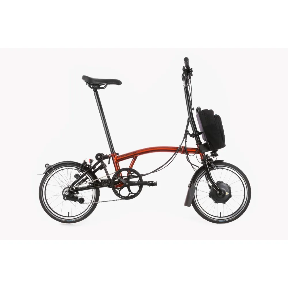 Brompton Electric C-Line Explore High Bar Flame Laquer