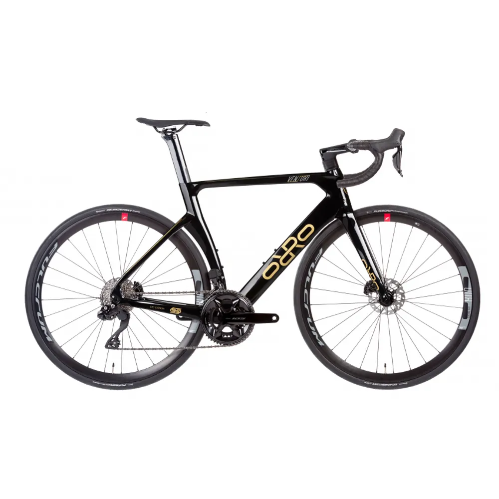Orro Venturi STC 105 Di2 Road Bike 2023 Black/Gold