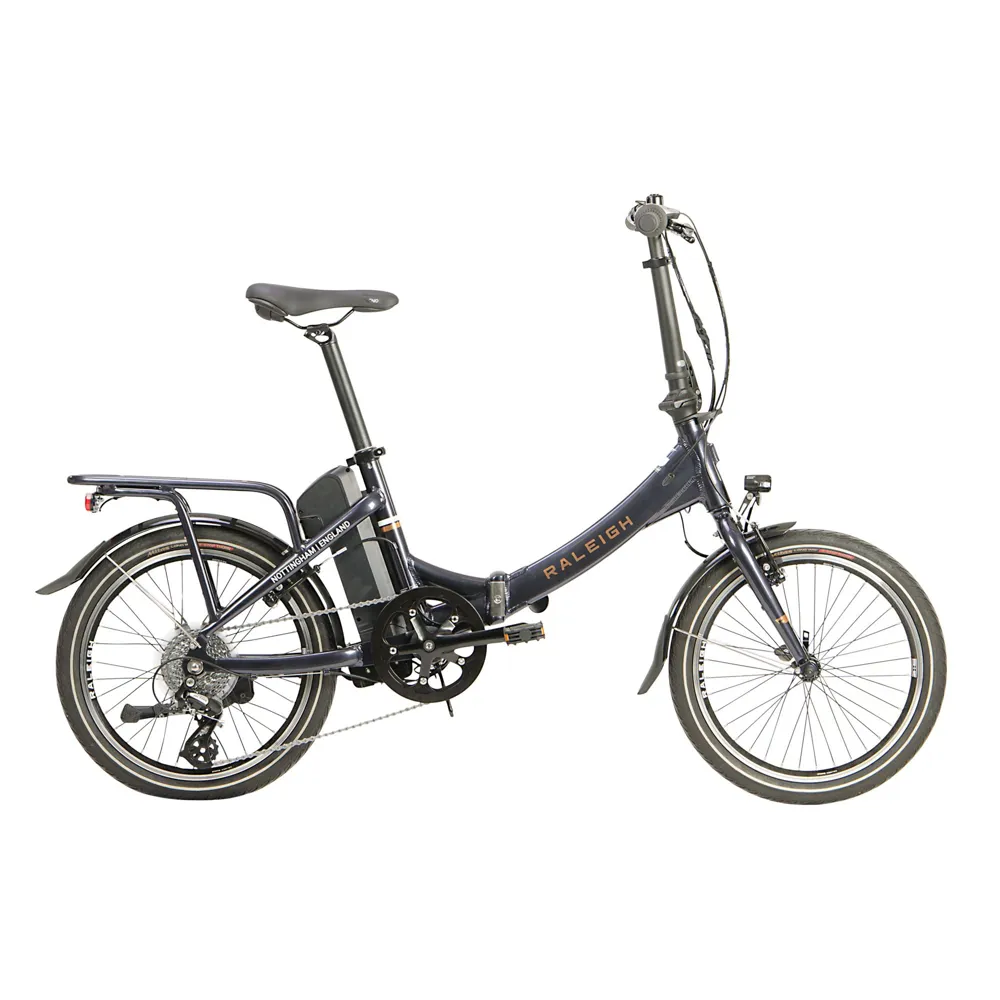 Raleigh Stoweway Folding Electric Bike 2023 Dark Blue