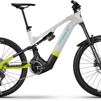 Haibike 2026 HYBE CF 11 Full Suspension Electric Mountain Bike XL White - Cycles UK
