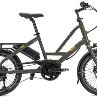 Tern Quick Haul P9 Compact Electric Cargo Bike ONE SIZE Gloss Olive - Cycles UK
